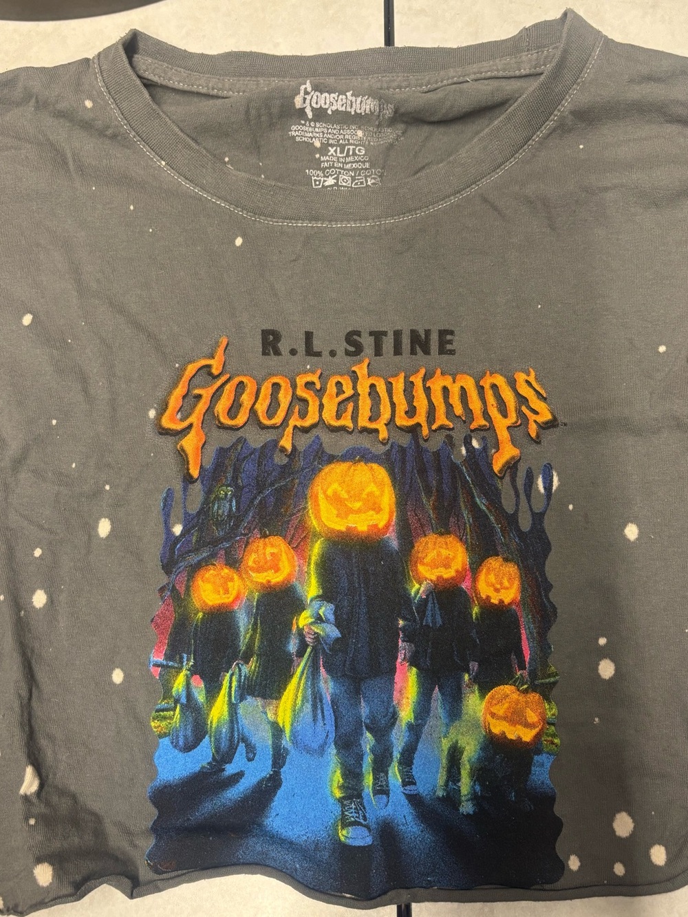 Goosebumps cropped tee